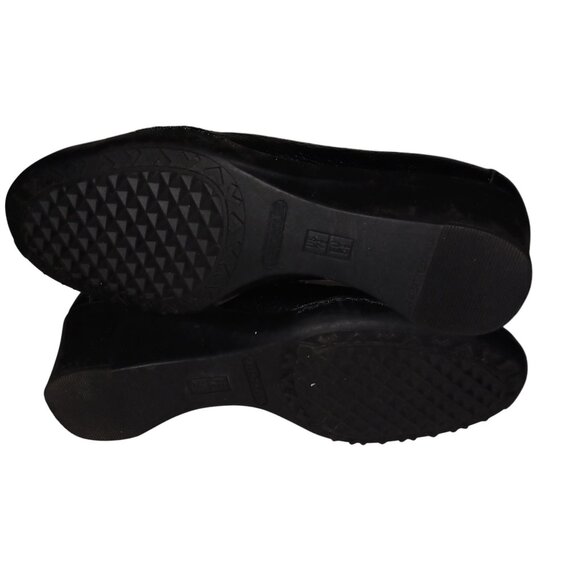 Aerosols Women Slip On Low Wedge Shoe Black Leather 7.5 NWOT Comfy Office Loafer - Picture 6 of 11